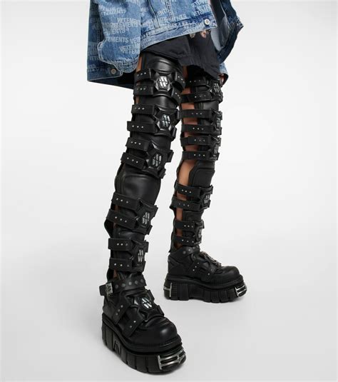 vetements leather boots